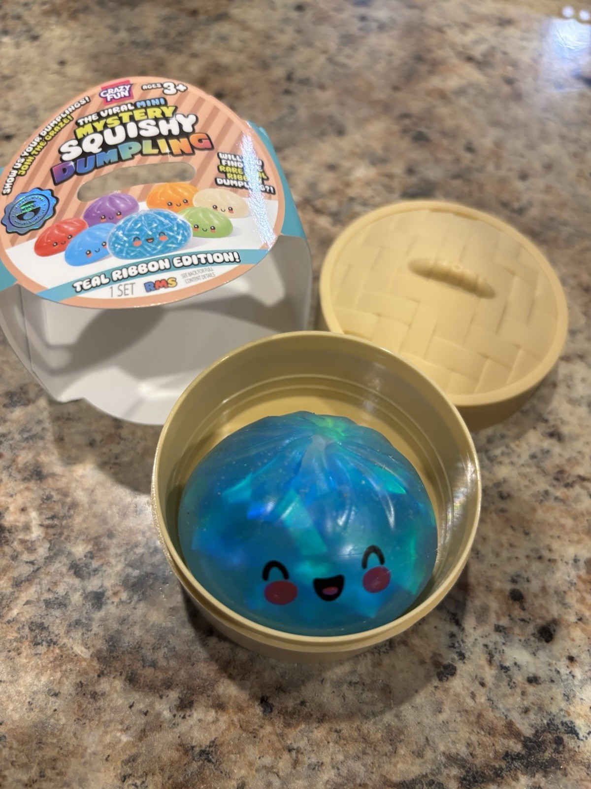 Crazy Fun Mystery Dumpling Teal Edition RARE Mini Squishy-