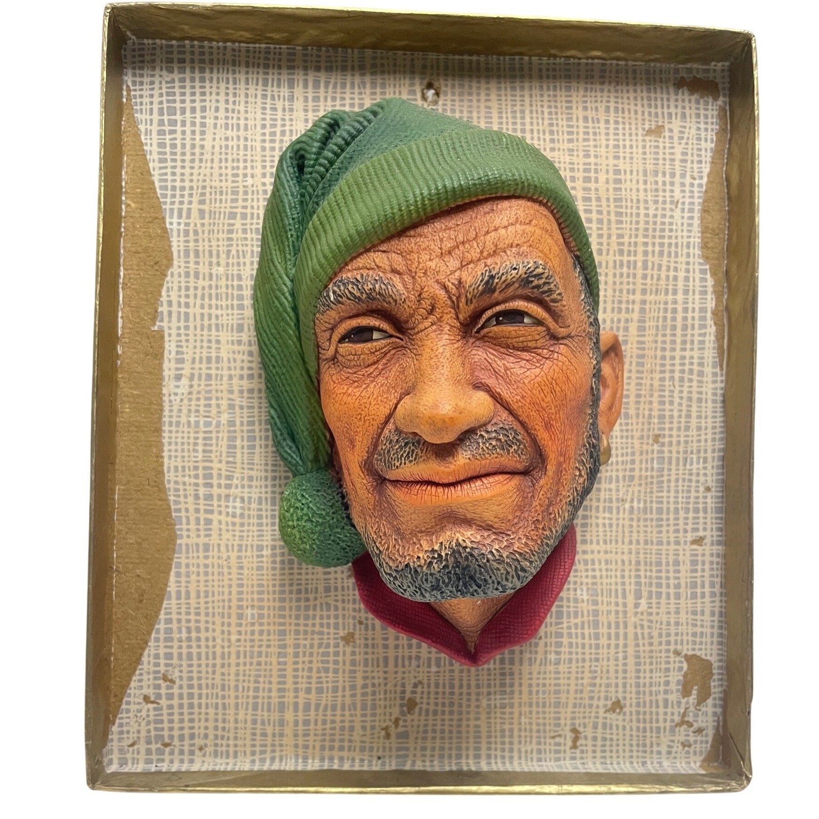 Vintage Bossons England Smuggler Chalkware Wall Mask Character Head 930947 Vintage Bossons England Smuggler Chalkware Wall Mask Character Head 930947