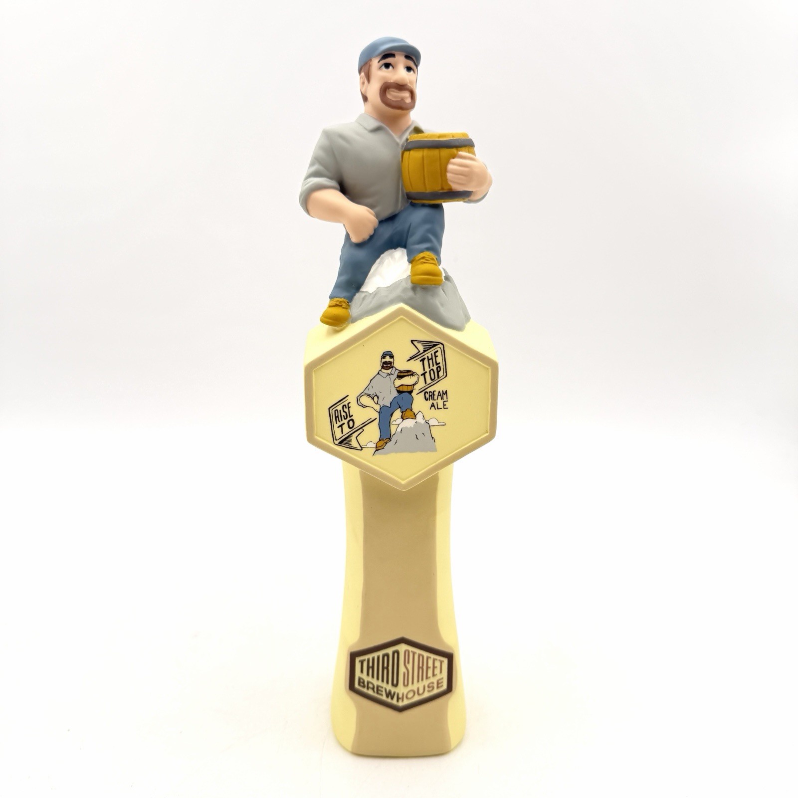 Third Street Beer Tap Handle Knob Keg Draft Bar Top Brew House Rise to the Top