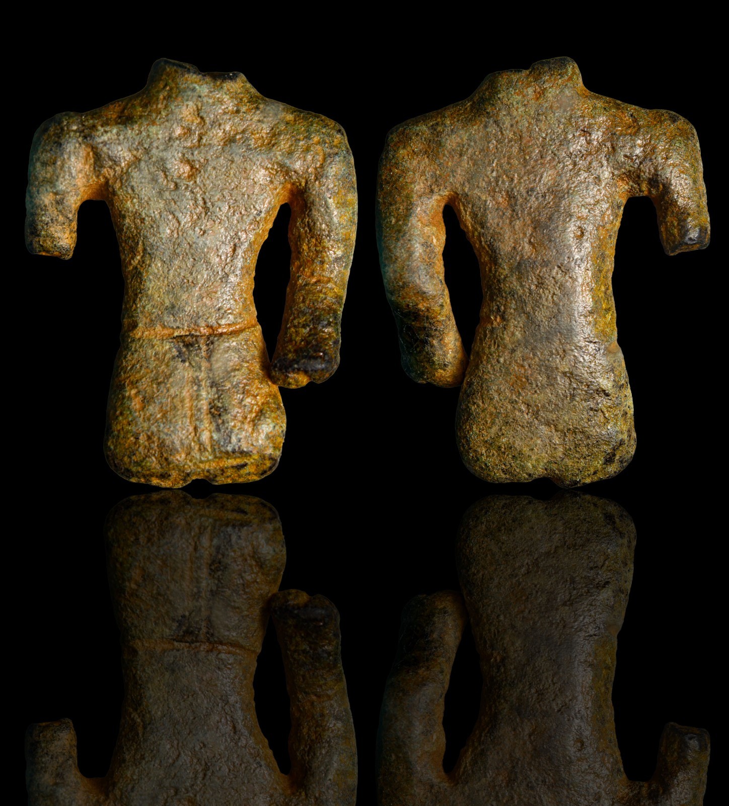 Ancient Greek Bronze Anthropomorphic Idol - Hellenistic - 28mm - Guaranteed COA