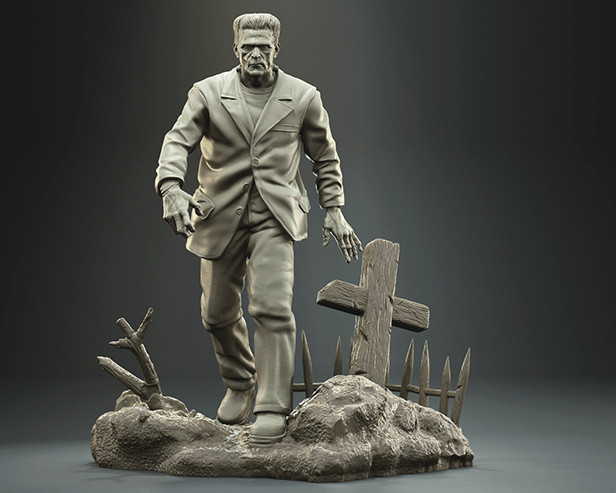 Frankenstein Monster Sculpture Statue Model Kit  Universal Unpainted/Unassembled