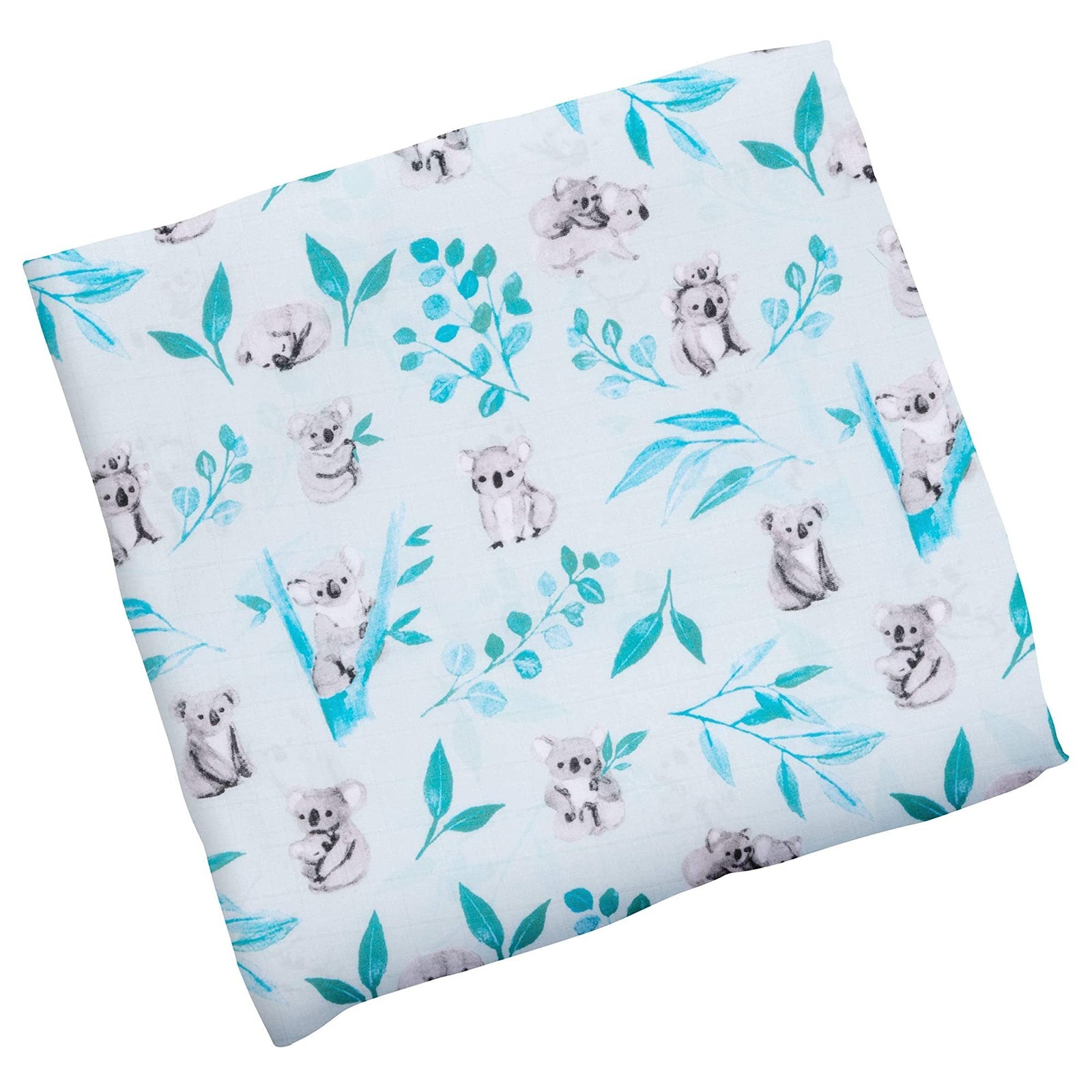 Stephen Joseph Muslin Baby Swaddle Blanket 47x47 Cotton Wrap, Koala Stephen Joseph Muslin Baby Swaddle Blanket 47x47 Cotton Wrap, Koala