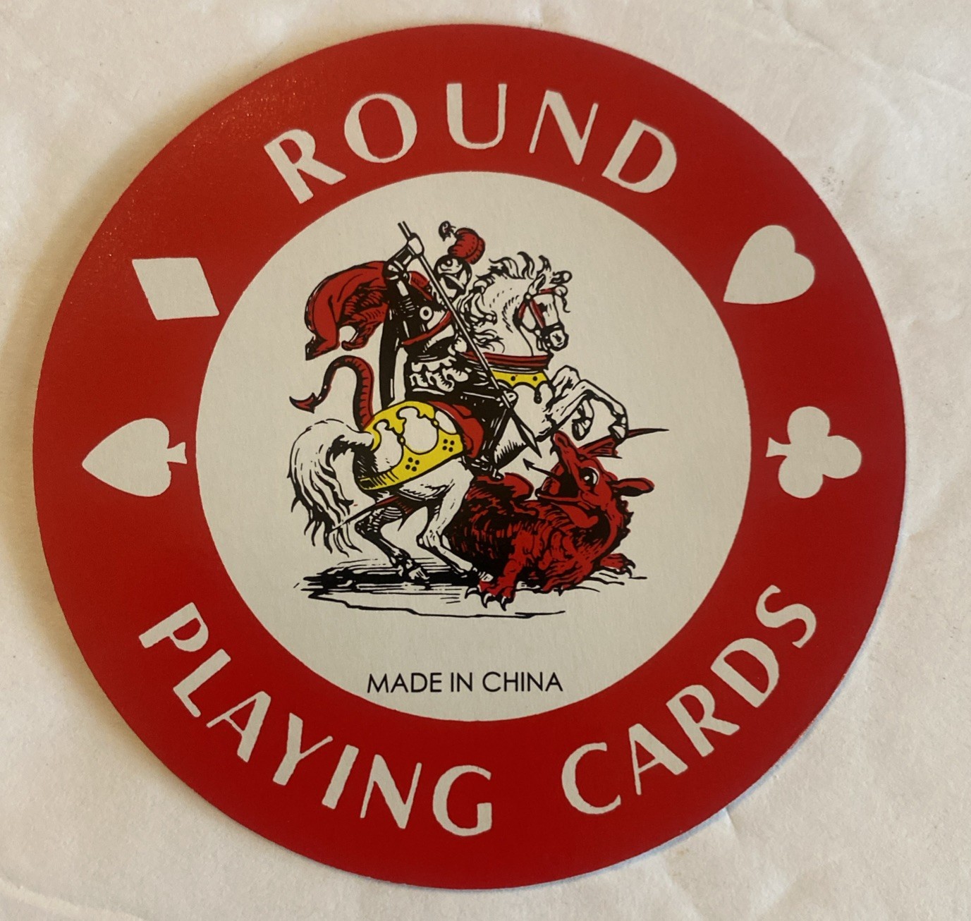 Vintage Round Playing Cards (52 &2 Jokers) with Tin Action in MovieMaking