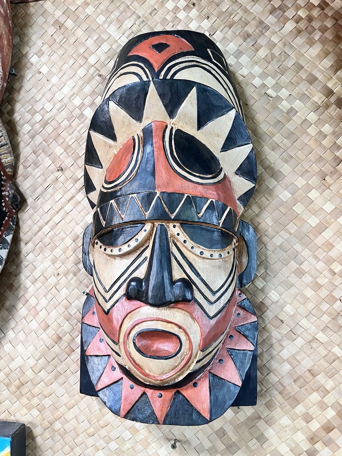 New Large PNG Style Tiki Mask By Smokin\' Tikis Oceanic