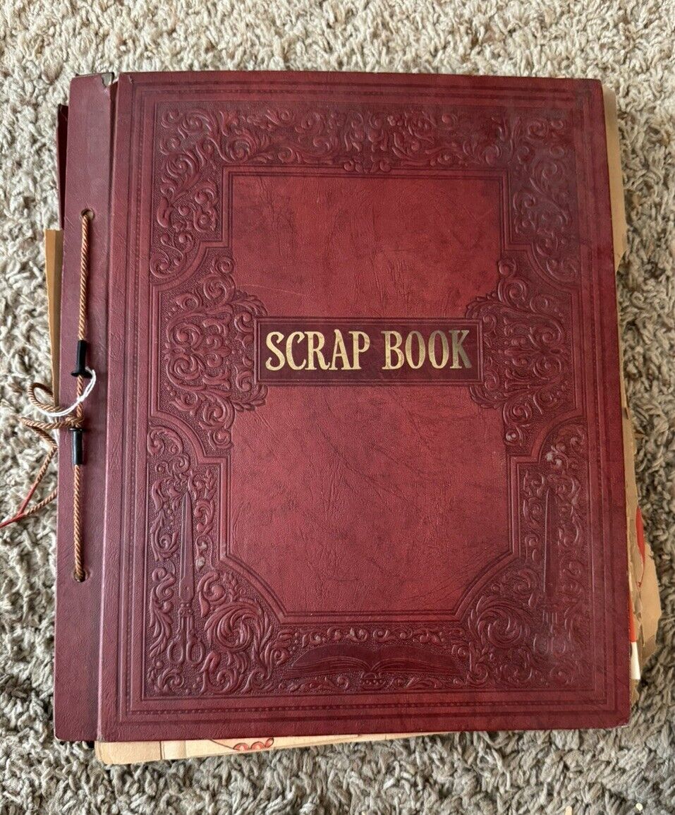 1940’s Scrap Book Full Of Cards Birthday, Valentine Ect