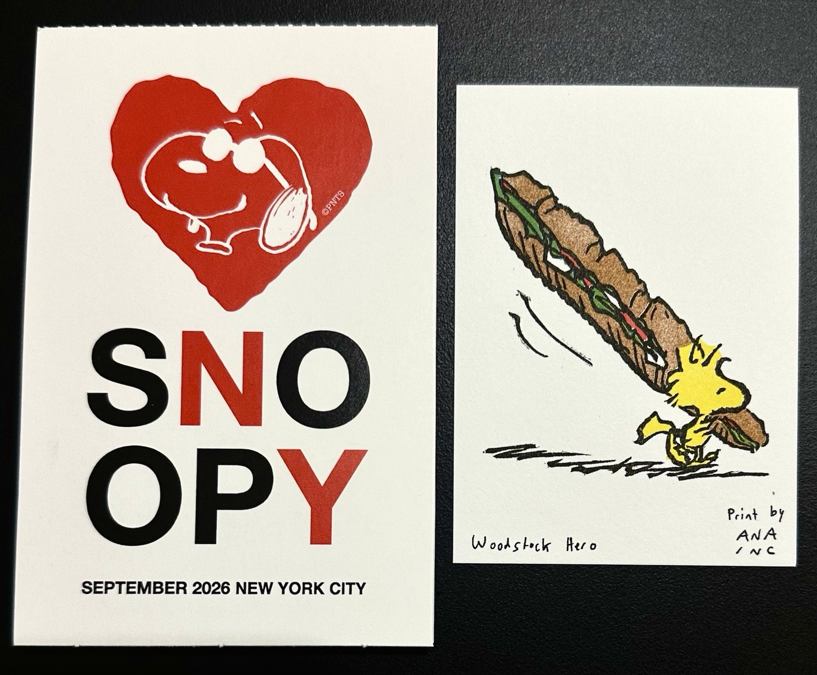 SNOOPY IN STYLE NYC 2026 - ANA INCIARDI PRINT - Woodstock Hero - LIMITED