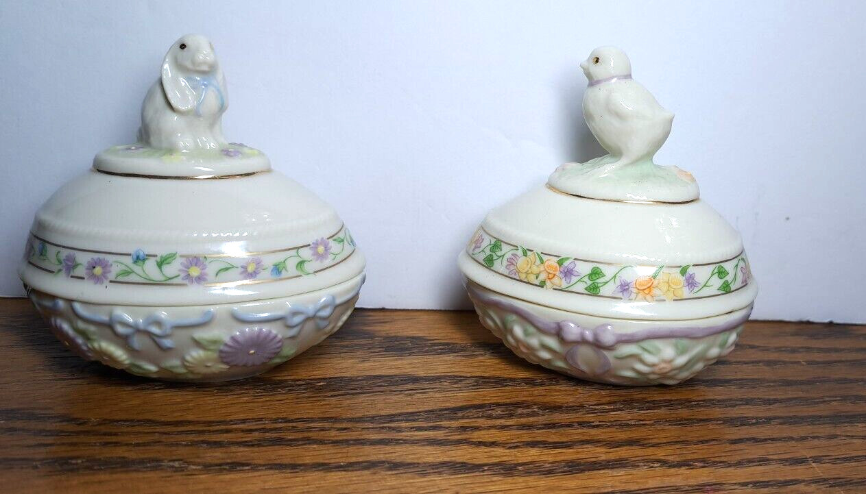 LENOX EASTER EGGS CHICK & BUNNY