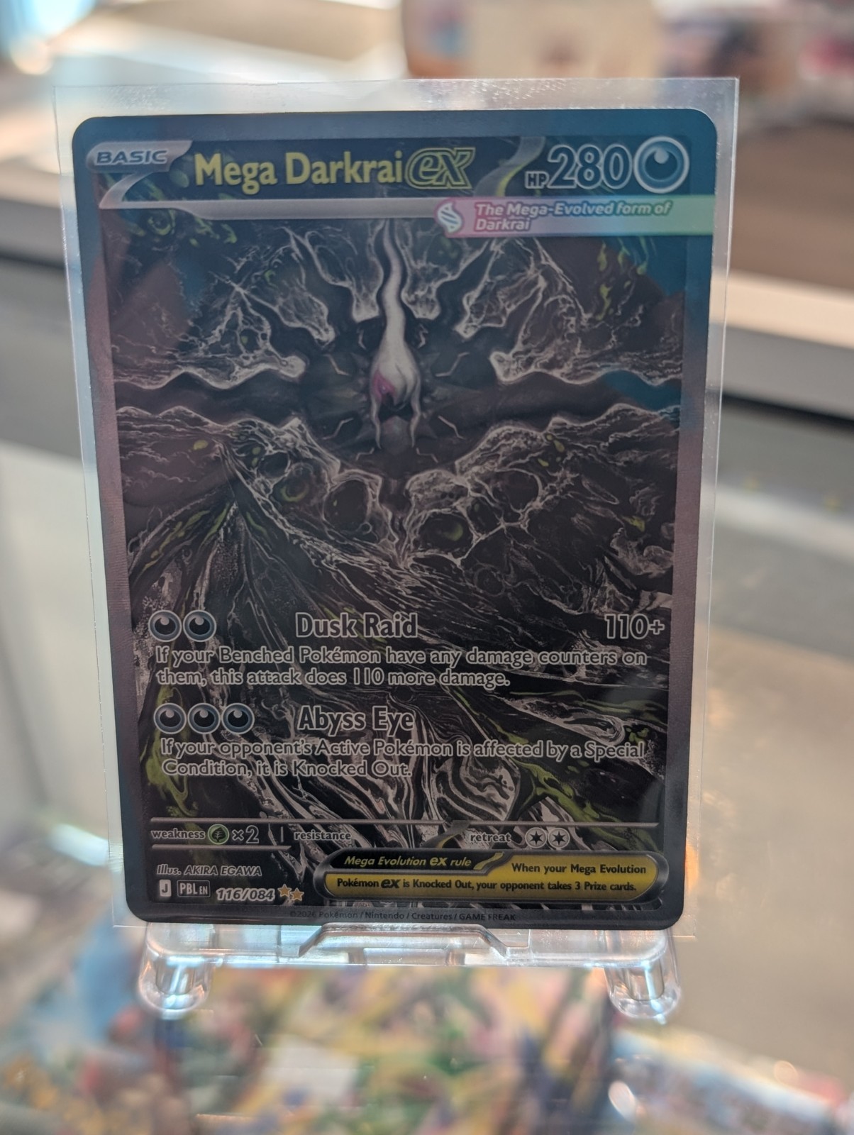 Mega Darkrai ex 116/084 SIR Pitch Black Pokémon TCG English Near Mint