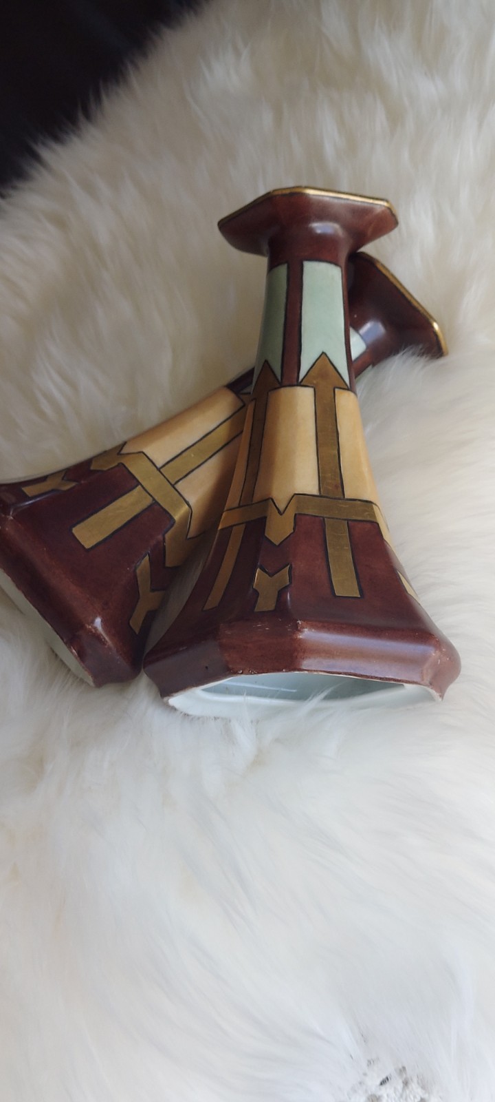 Vintage Art Deco Candlestick Holders Vintage Art Deco Candlestick Holders