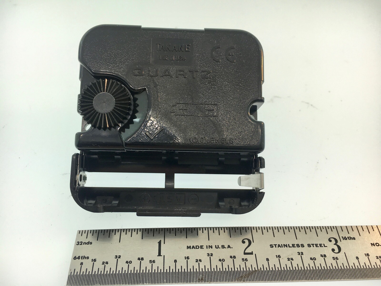Takane Quartz Battery Clock Movement Extra Long Shaft High Torque Made in USA 