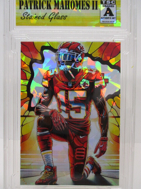 2024 Patrick Mahomes II Stained Glass  SP/99  Ice Refractor Sport-Toonz zx4 rc