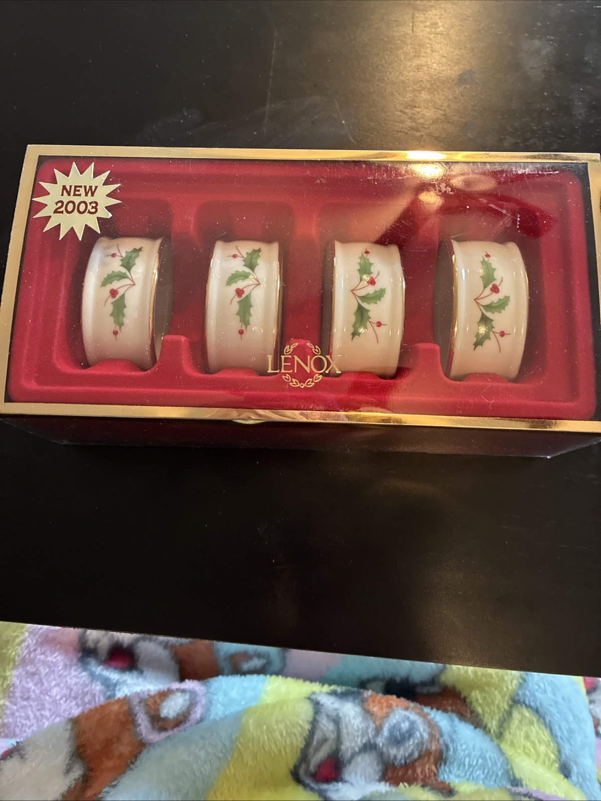 Lennox Christmas Napkin Rings 2003