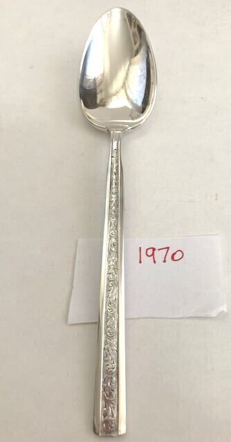 Gorham Sterling Silver teaspoon 6” “Trilogy” 1970s with cloth sleeve 8 available