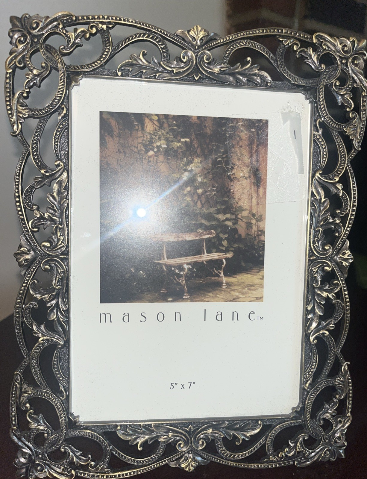 Mason Lane 5x7”  Vintage Look Metal ornate Photo frame New