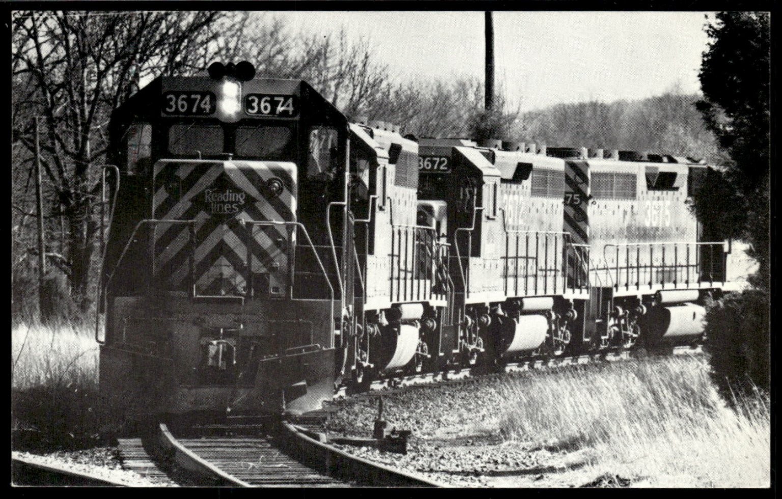 Reading Lines GP40-2 Ore Train Joanna PA Vintage Railroad Postcard