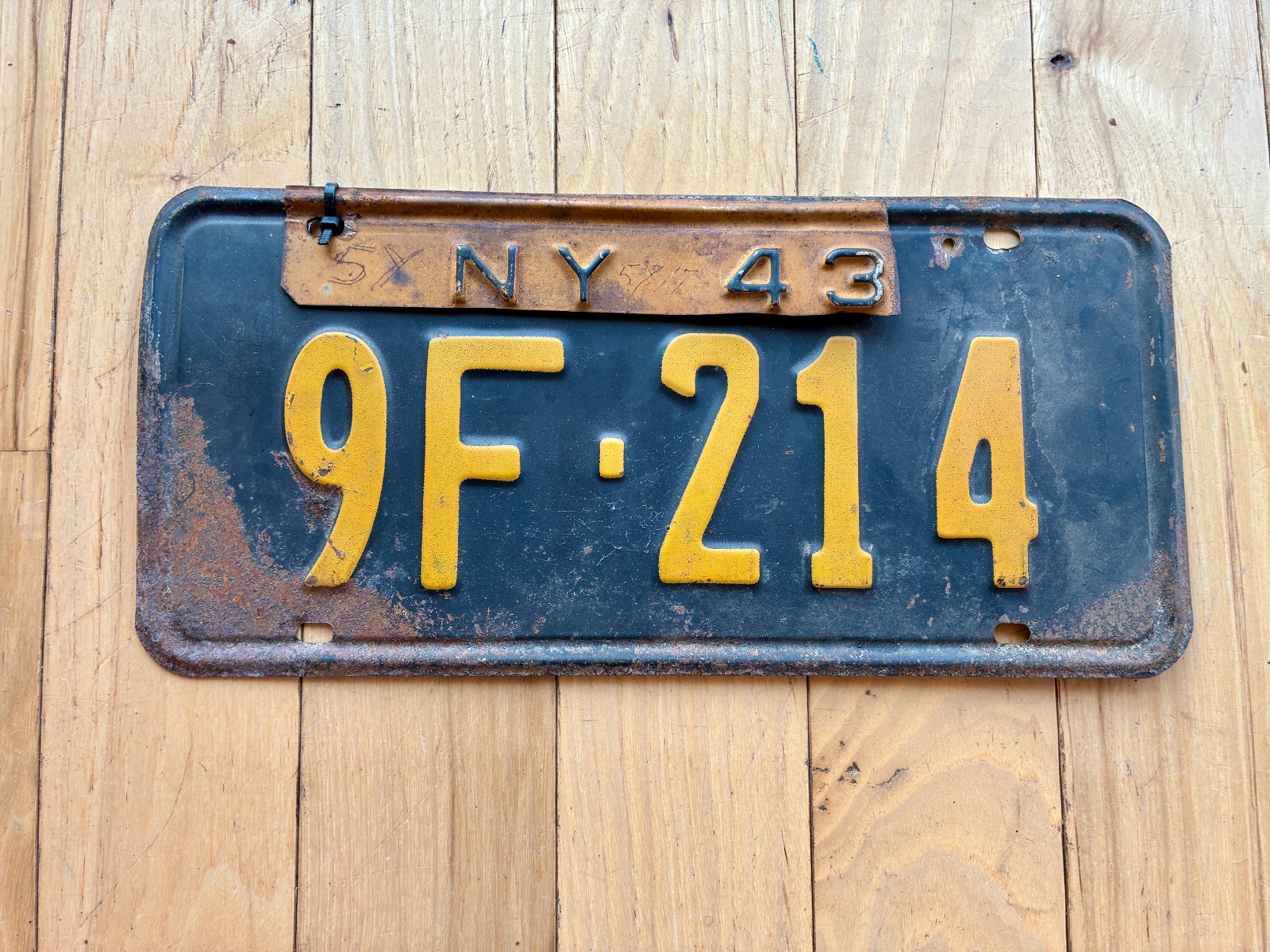 1942 1943 New York License Plate 1942 1943 New York License Plate