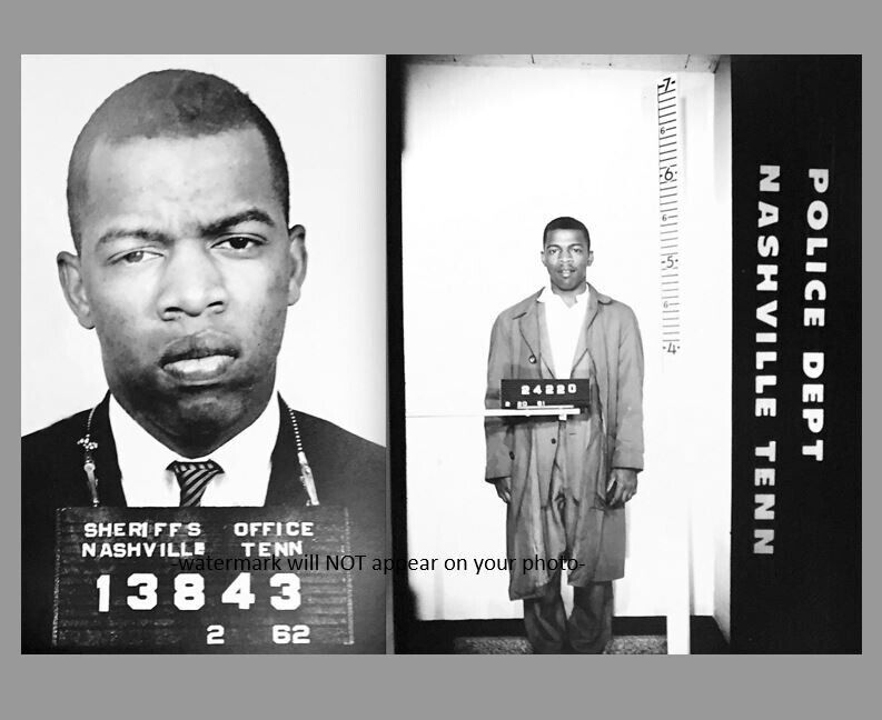 Civil Rights Hero John Lewis MUG SHOT PHOTO Black Civil Rights NASHVILLE