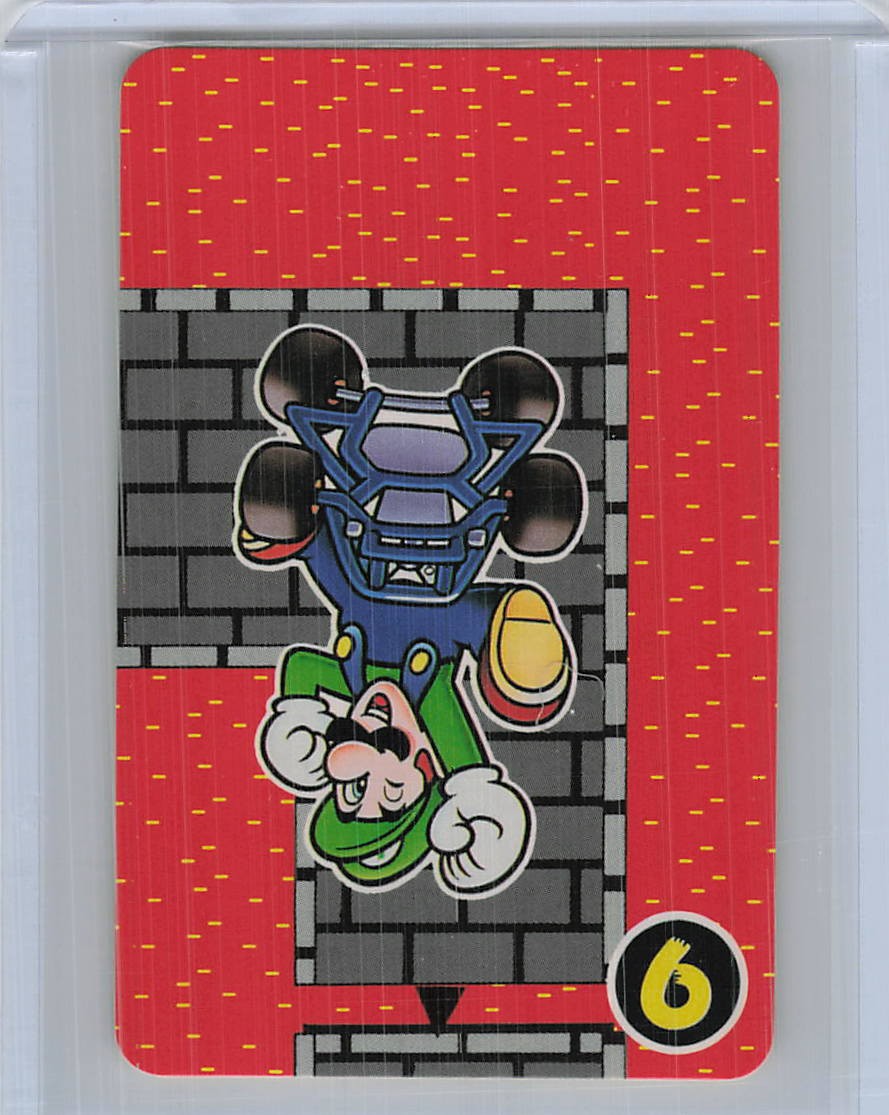 Vintage Super Mario Kart Luigi Menko Card Nintendo Japanese Trading Card #6 Vintage Super Mario Kart Luigi Menko Card Nintendo Japanese Trading Card #6