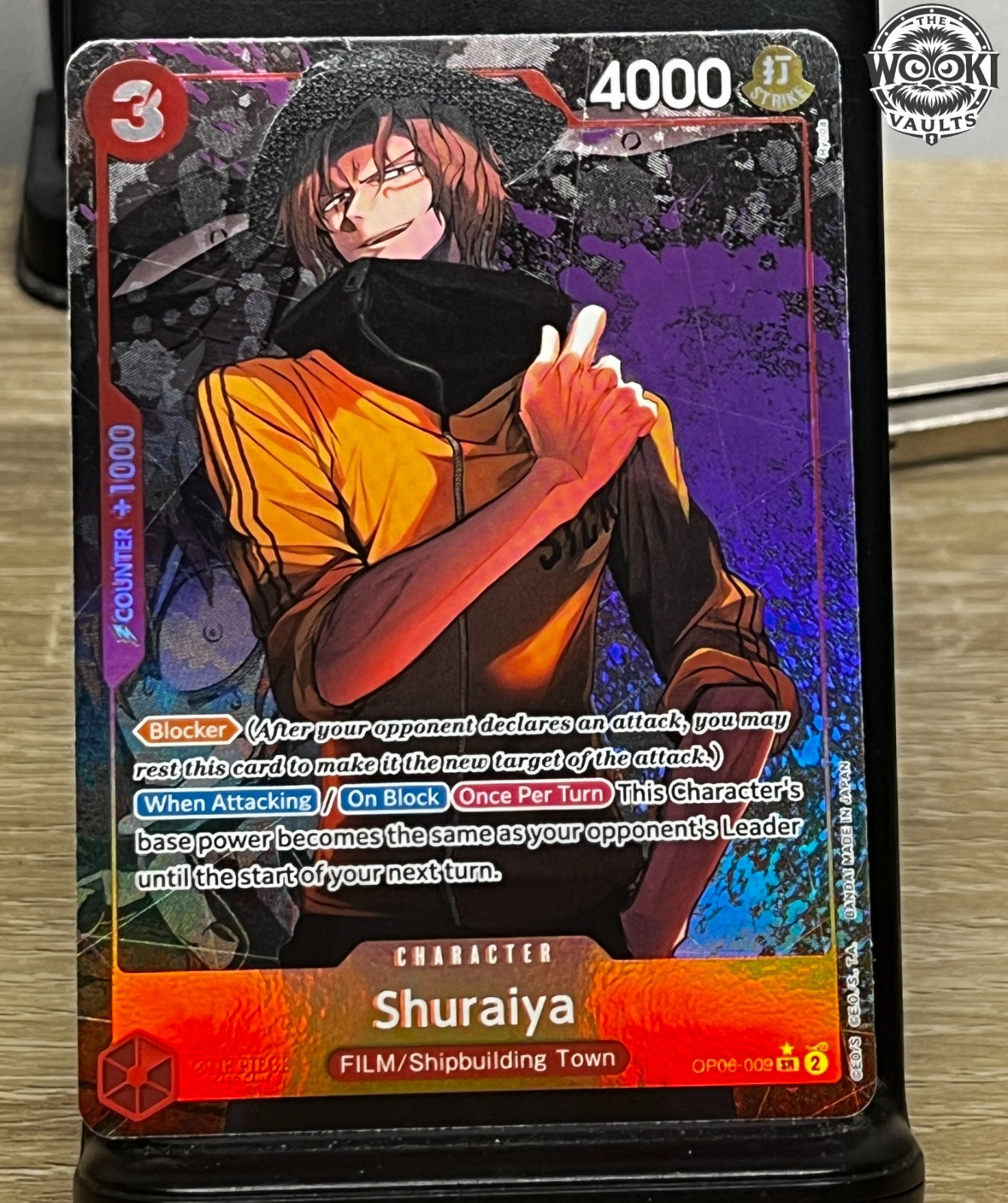 Shuraiya (Wings of the Captain) Alternate Art Super Rare Foil OP06-009 NM