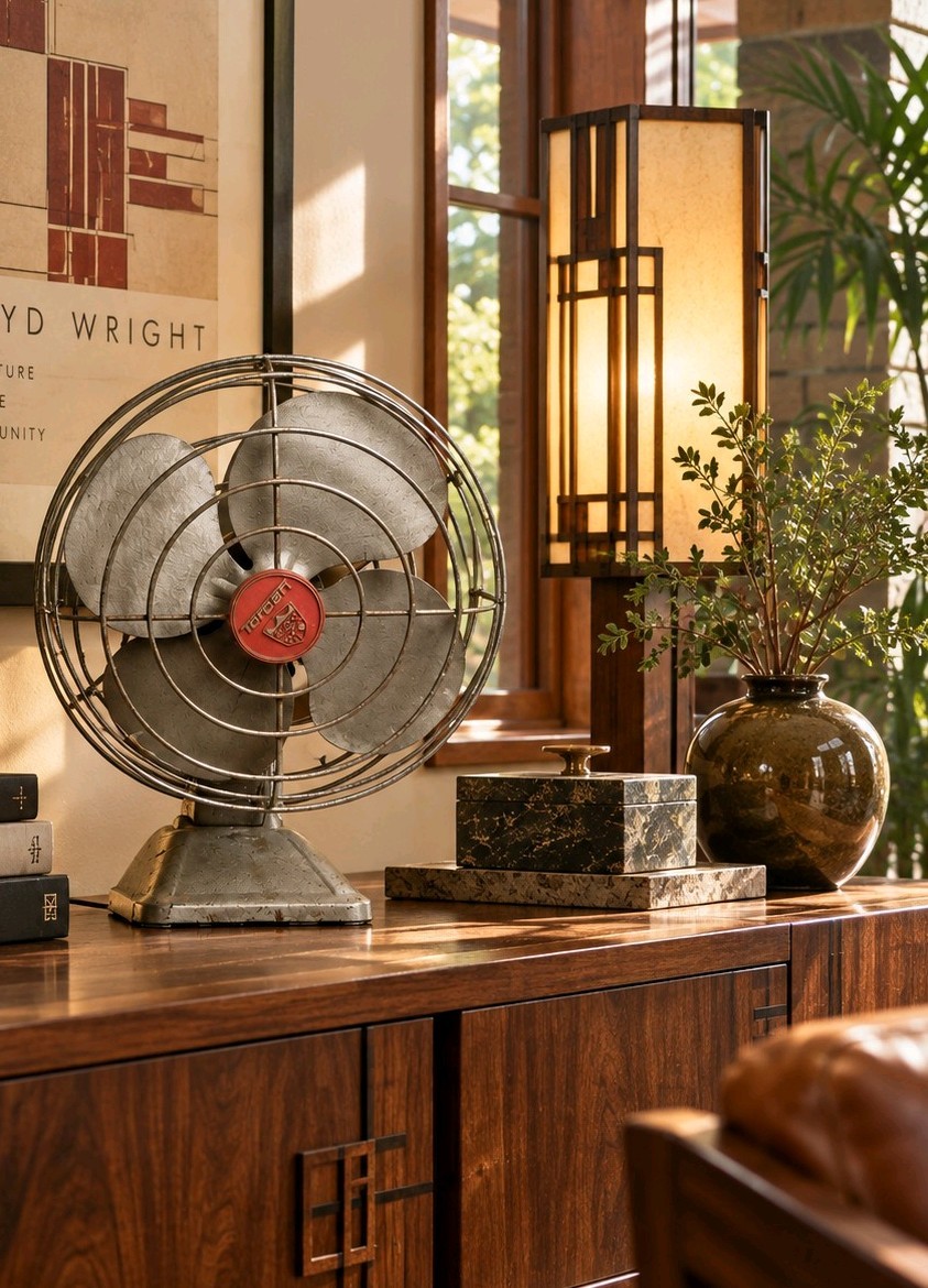 Vintage Metal Desk Fan Torcan 1068M MCM Industrial Atomic Retro 1950s Canada