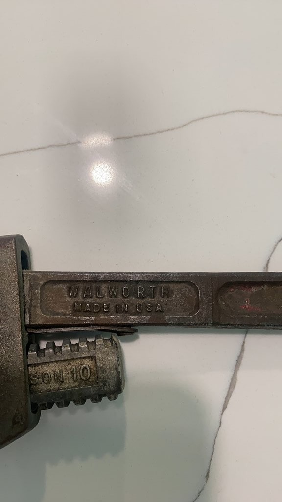 Vintage Walworth Pipe Wrench Made in USA