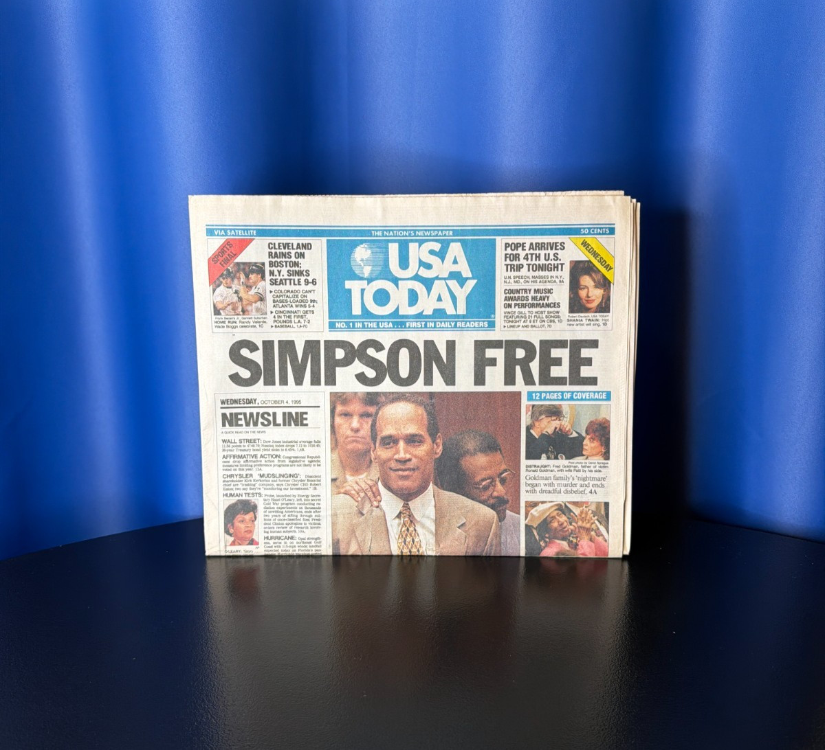 OJ Simpson Trial - October 4, 1995 - USA Today - Section A Only OJ Simpson Trial - October 4, 1995 - USA Today - Section A Only