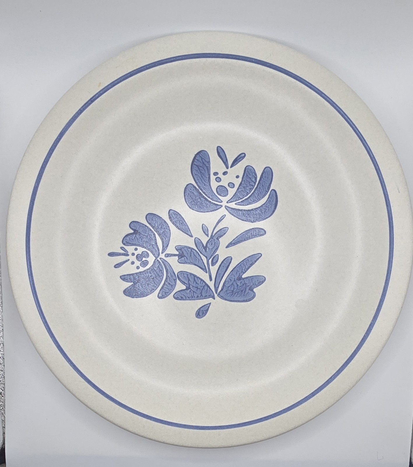 2-pc Vintage Pfalzgraff Yorktowne Stoneware Traditional Blue Floral-7\