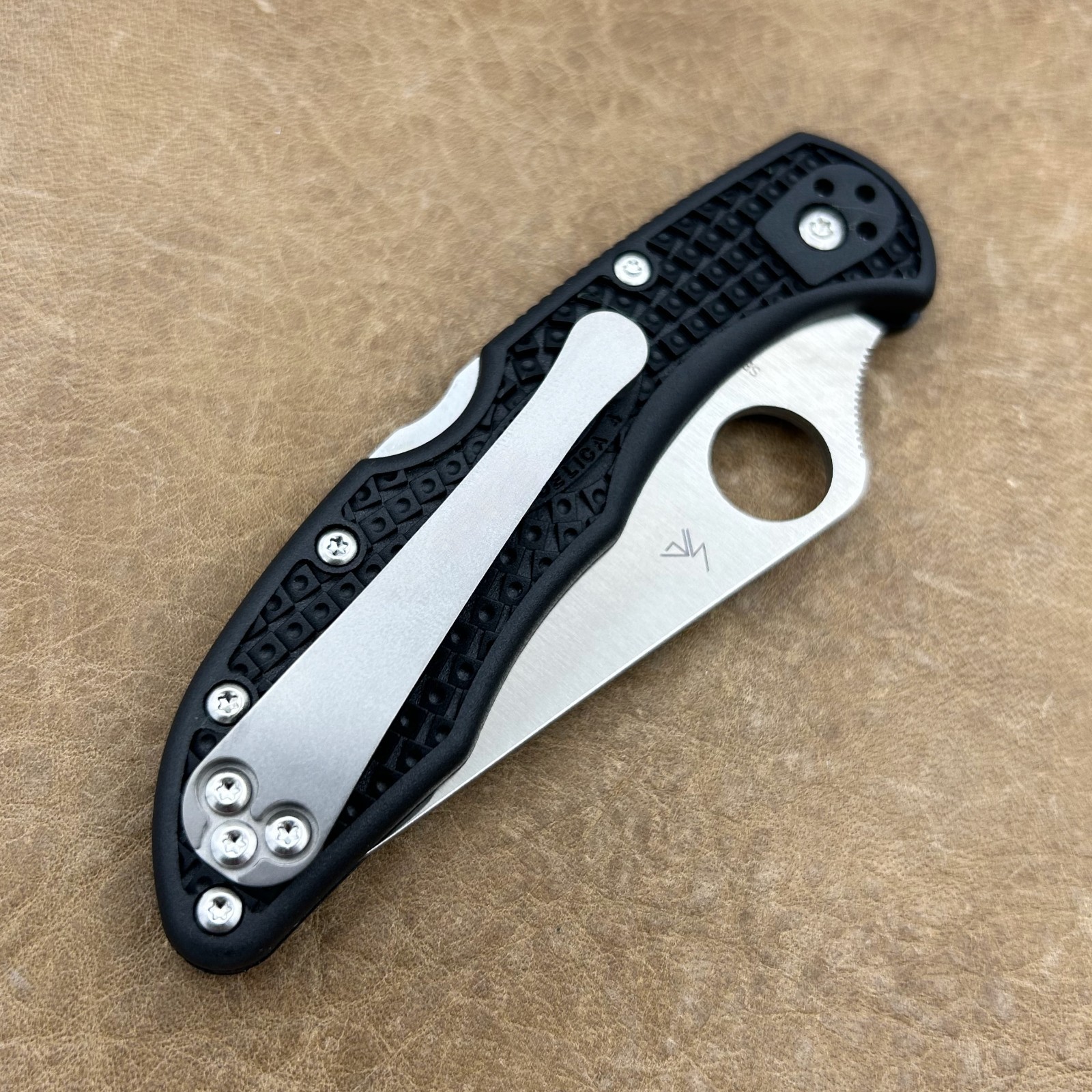 Titanium 3d milled Clip (NO KNIFE) for Spyderco Delica C11PBK - Multiple Options