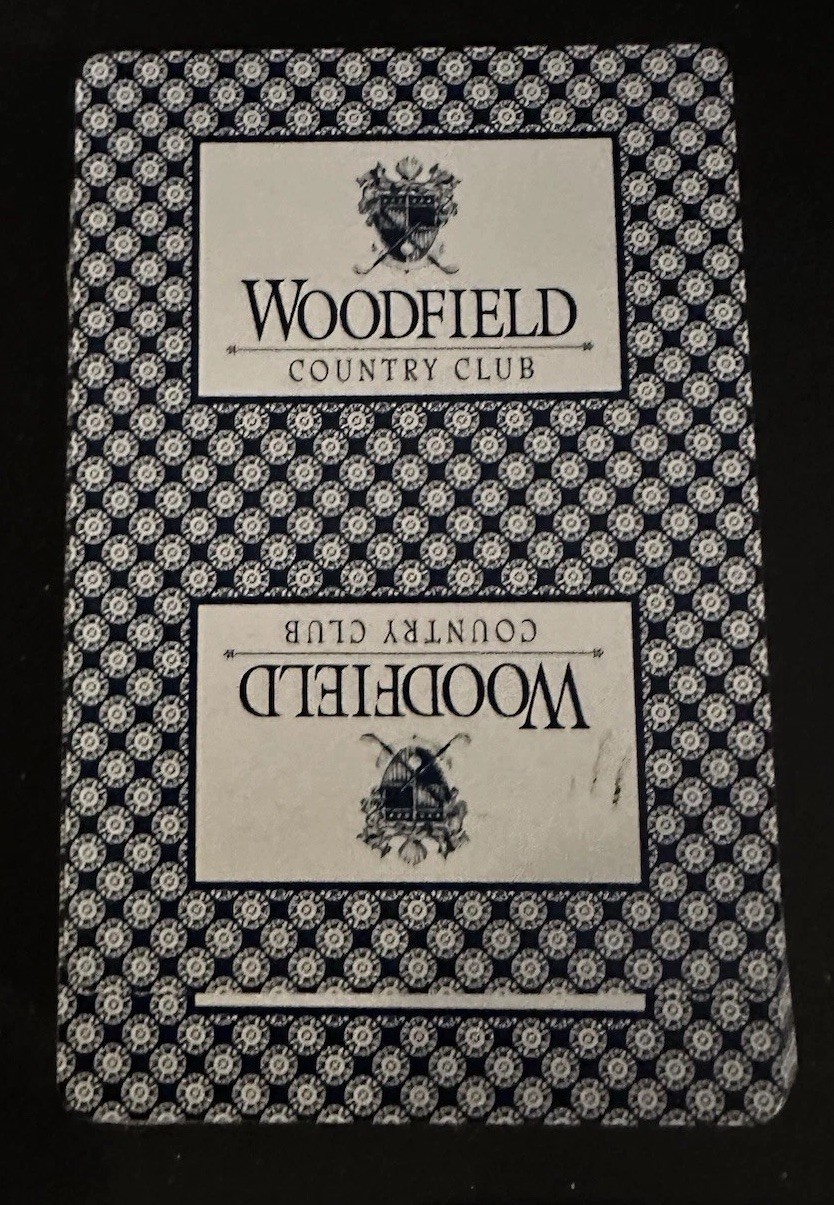 Vintage Woodfield Country Club Boca Raton Playing Cards