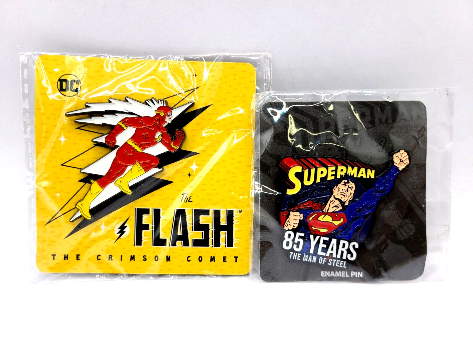 Loot Crate DC Comics The Flash & Superman Enamel Pin