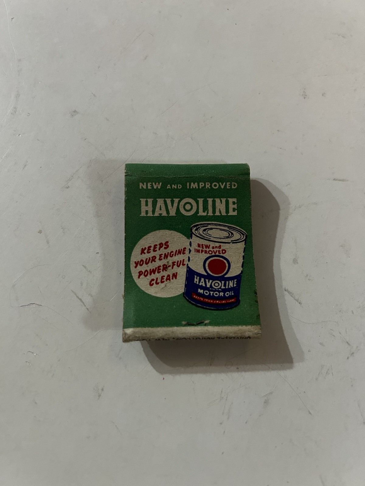 Vintage Texaco Havoline Motor Oil Matchbook Carl Beller Aberdeen South Dakota