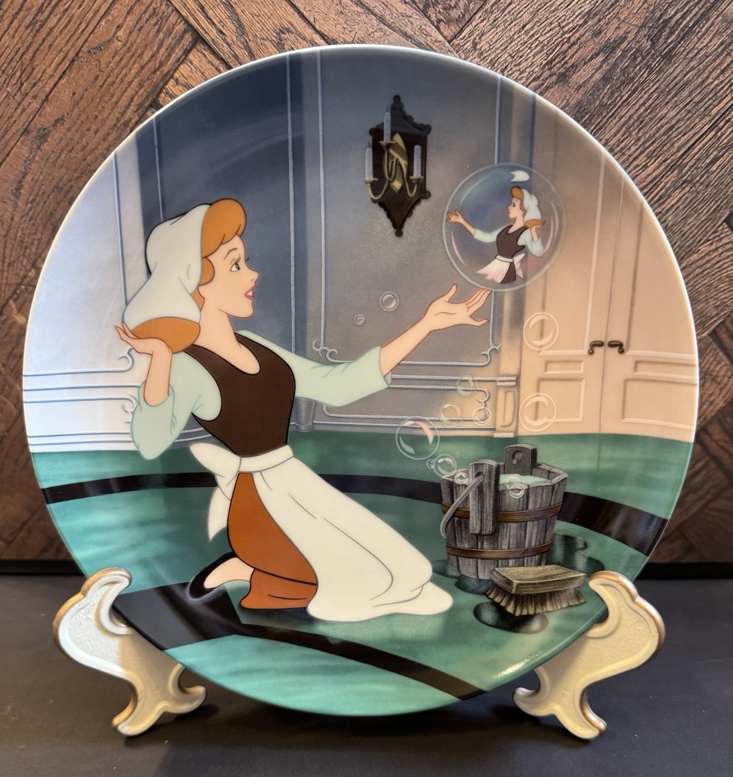 Vintage 1989 Knowles Disney Cinderella Plate Oh Sing Sweet Nightingale 6301C