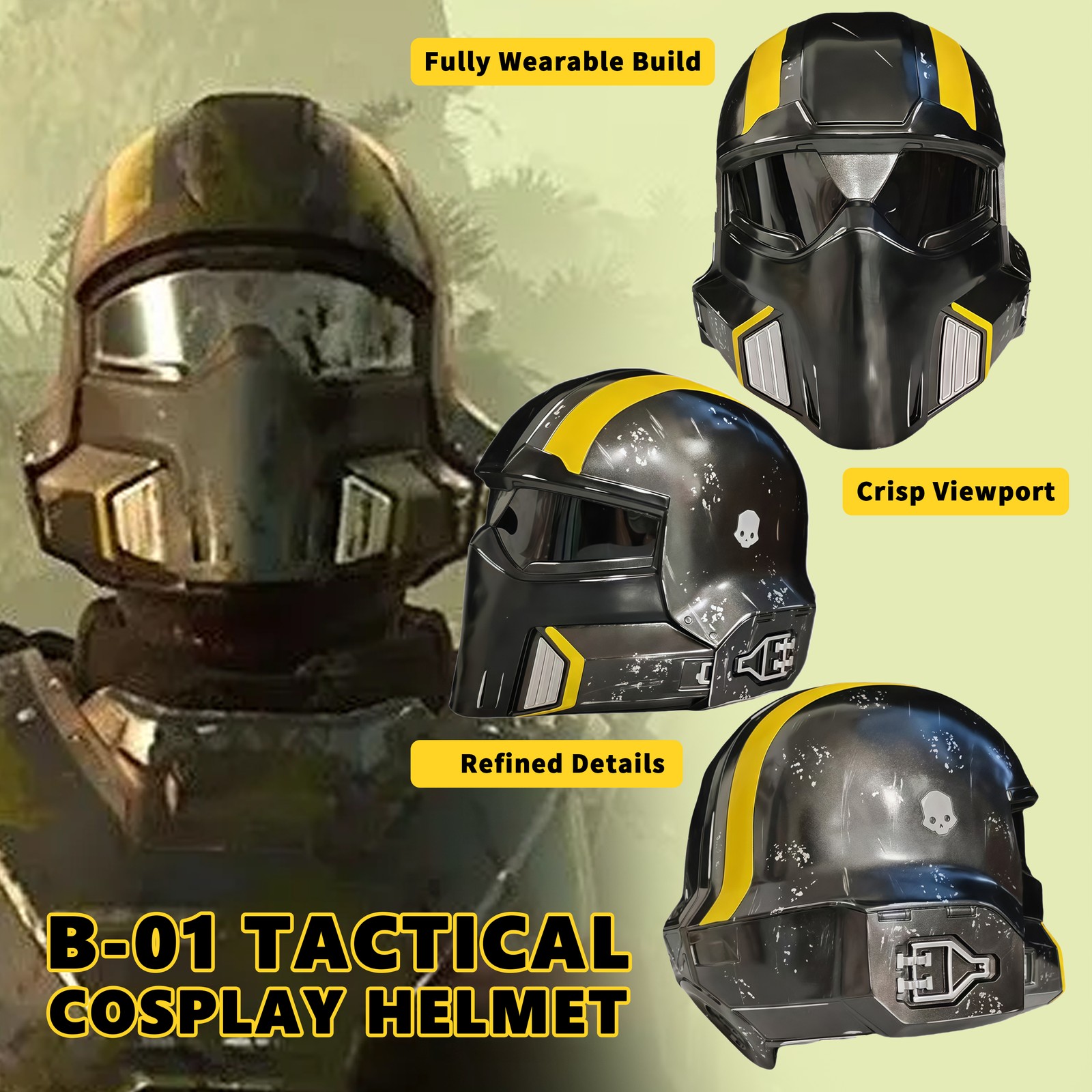 Helldivers 2 Freedom Fighter Helmet Starship Trooper Cosplay Full Head Mask Prop