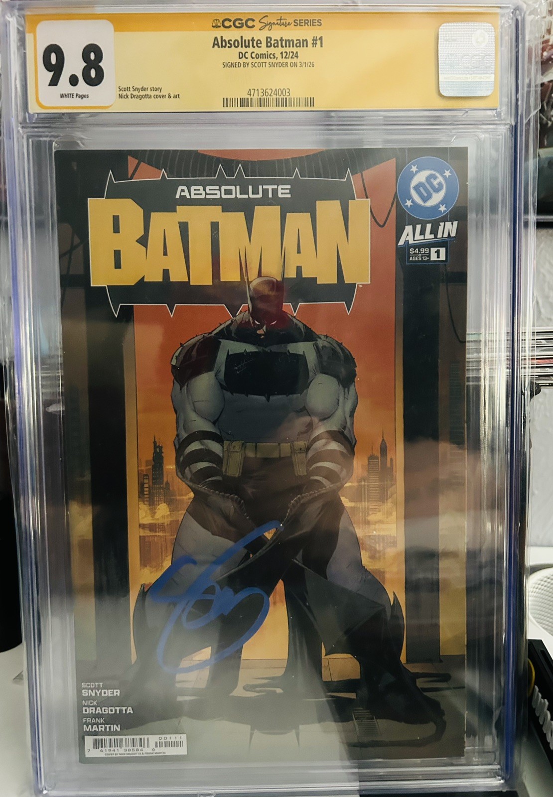 Absolute Batman 1 CGC 9.8 Signature Series SIGNED SCOTT SNYDER 1st Print