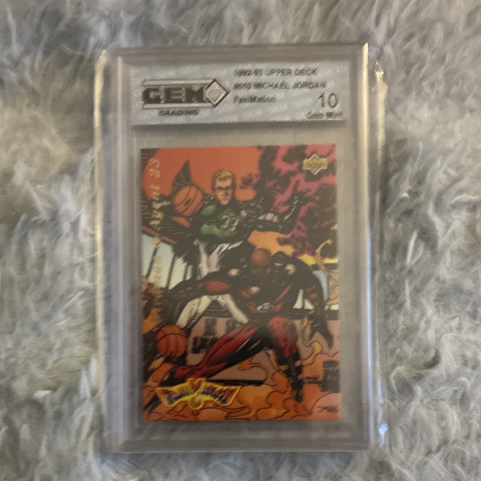 Upper Deck 1992-93 Michael Jordan Fanimation #510 Graded GEM Grading