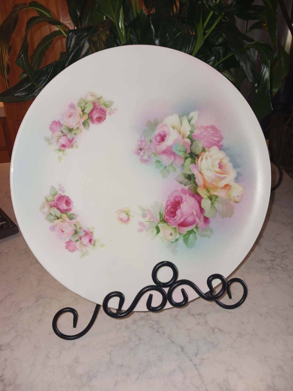 Old Decorative Porcelain Plate,13\