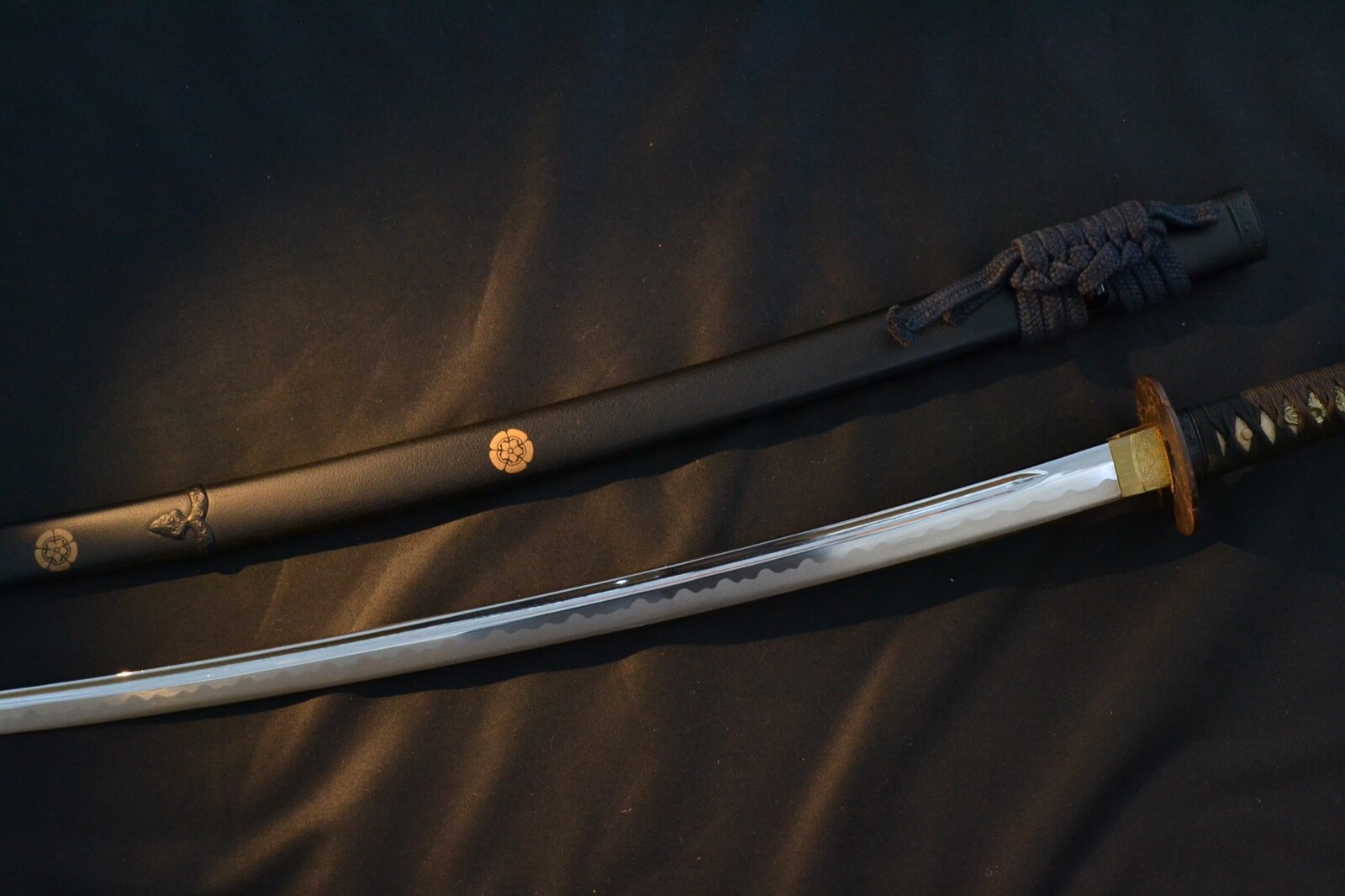 Japanese imitation sword Oda Mokko family crest gorgeous koshirae