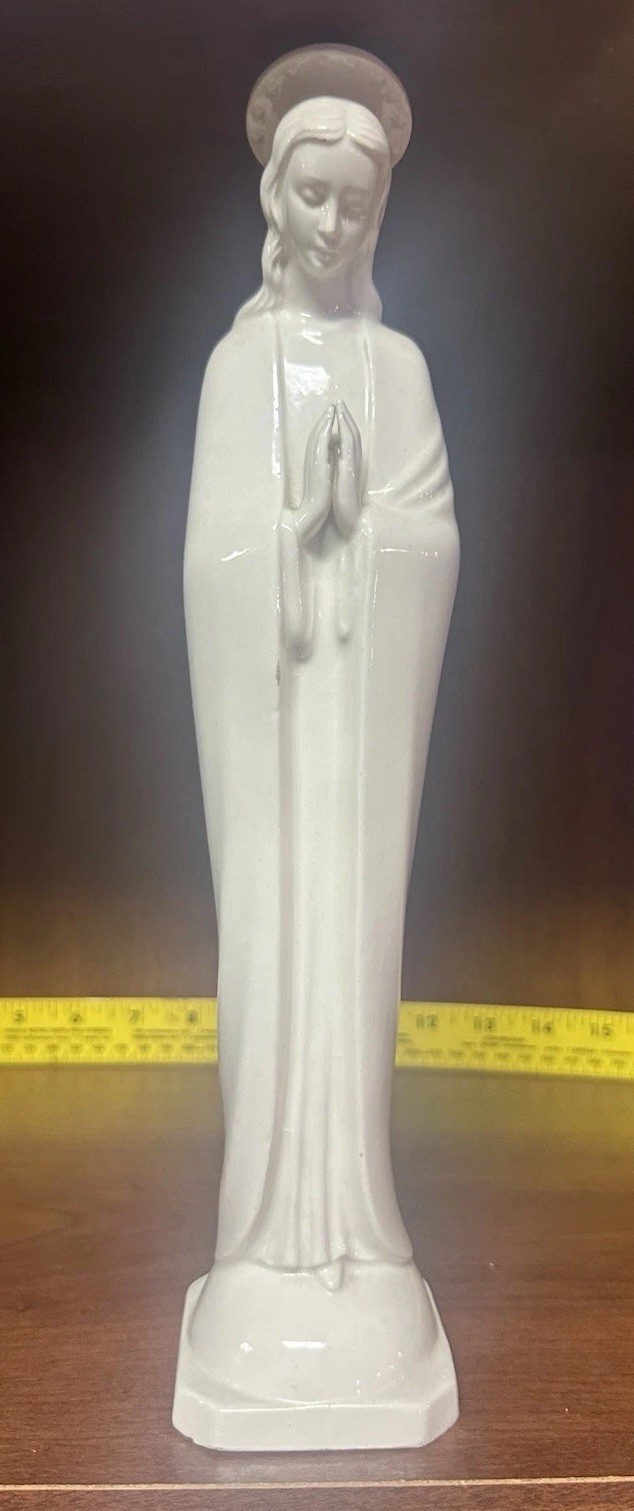 Goebel Hummel 12in Praying Madonna with Halo Porcelain Figurine Hum #45/I