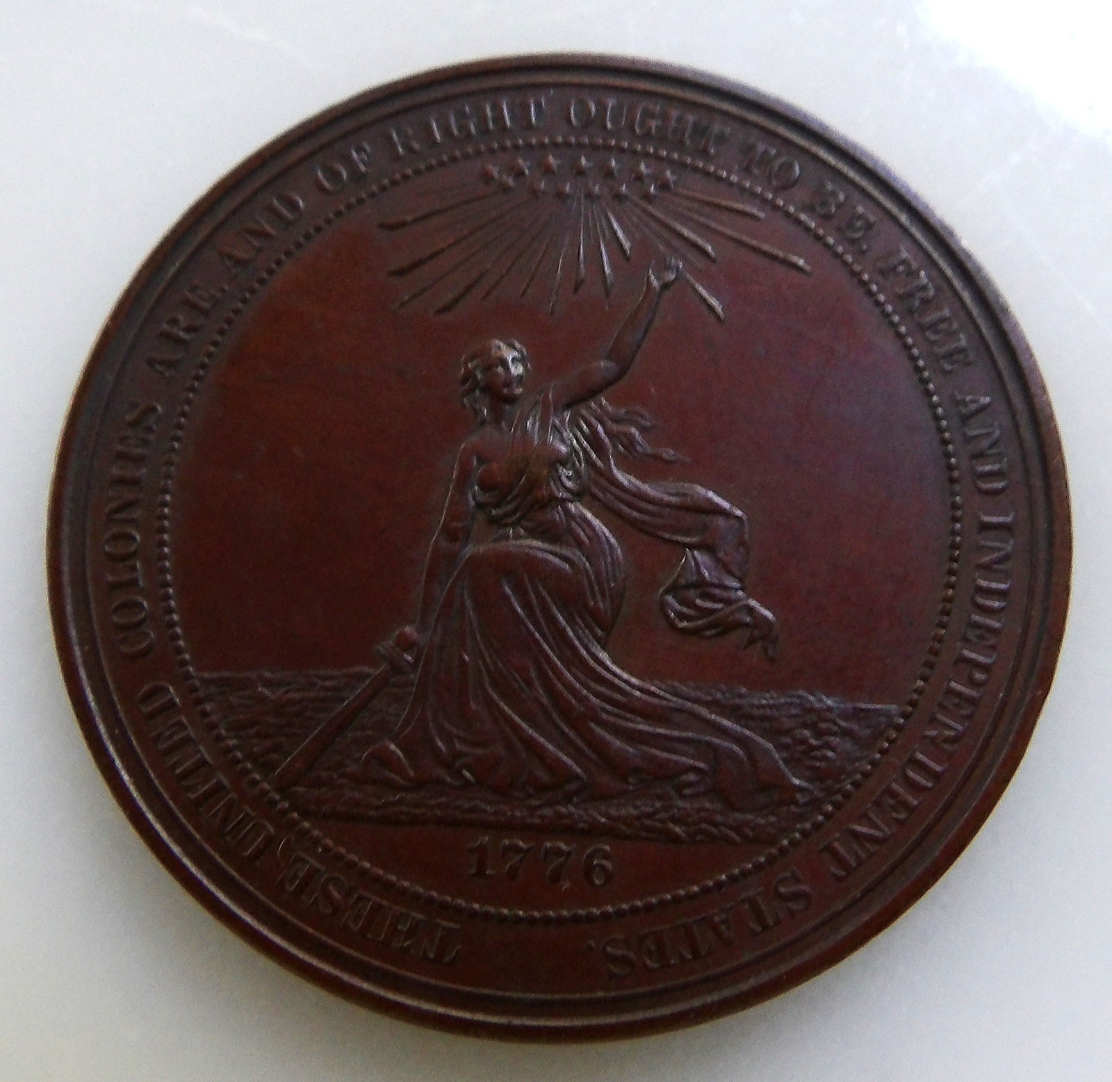 1876 U.S. Centennial Exposition Official Medal So Called Dollar HK-21