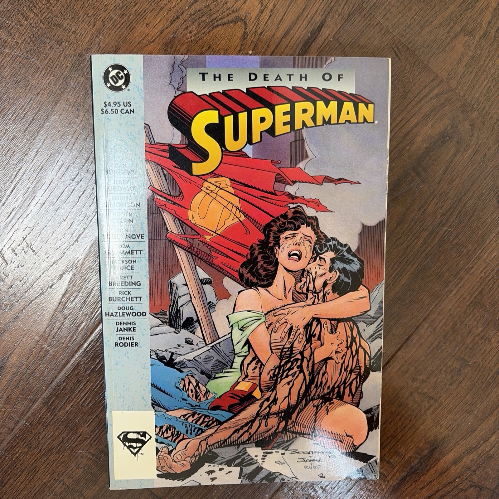 The Death of Superman Comic Book 1st Edition Print 1993; SB2
