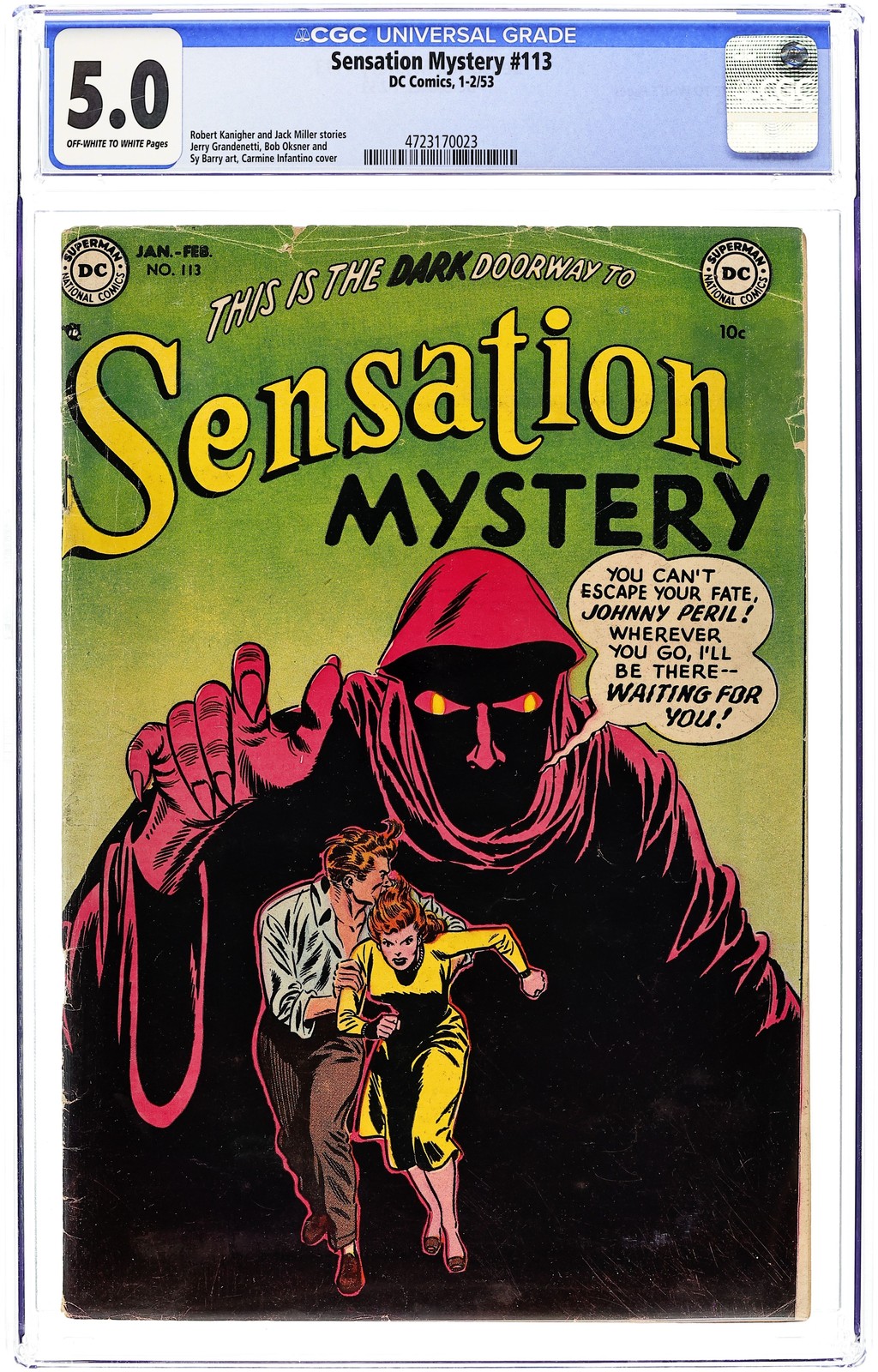 Sensation Mystery #113 CGC 5.0 1953 4723170023
