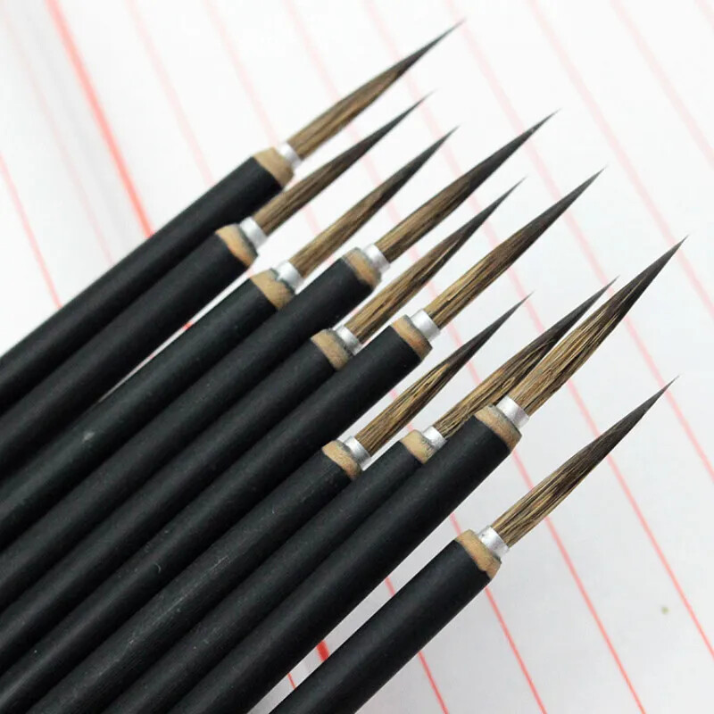 6pcs/lot Chinese Calligraphy Brush Copper Head Hook Line Fine Paint Brush 6pcs/lot Chinese Calligraphy Brush Copper Head Hook Line Fine Paint Brush