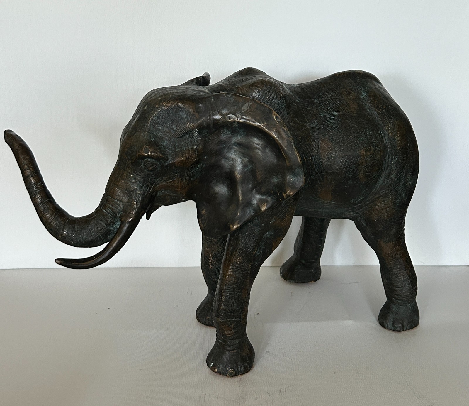 Large Lost Wax Cast Bronze Elephant Statue 16\