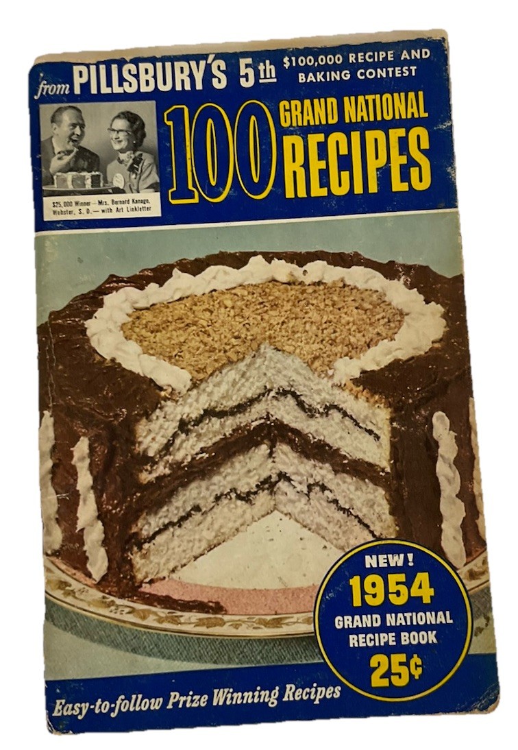 Pillsbury 5th Grand National Recipe Book 1954 Original Bakery & Baking