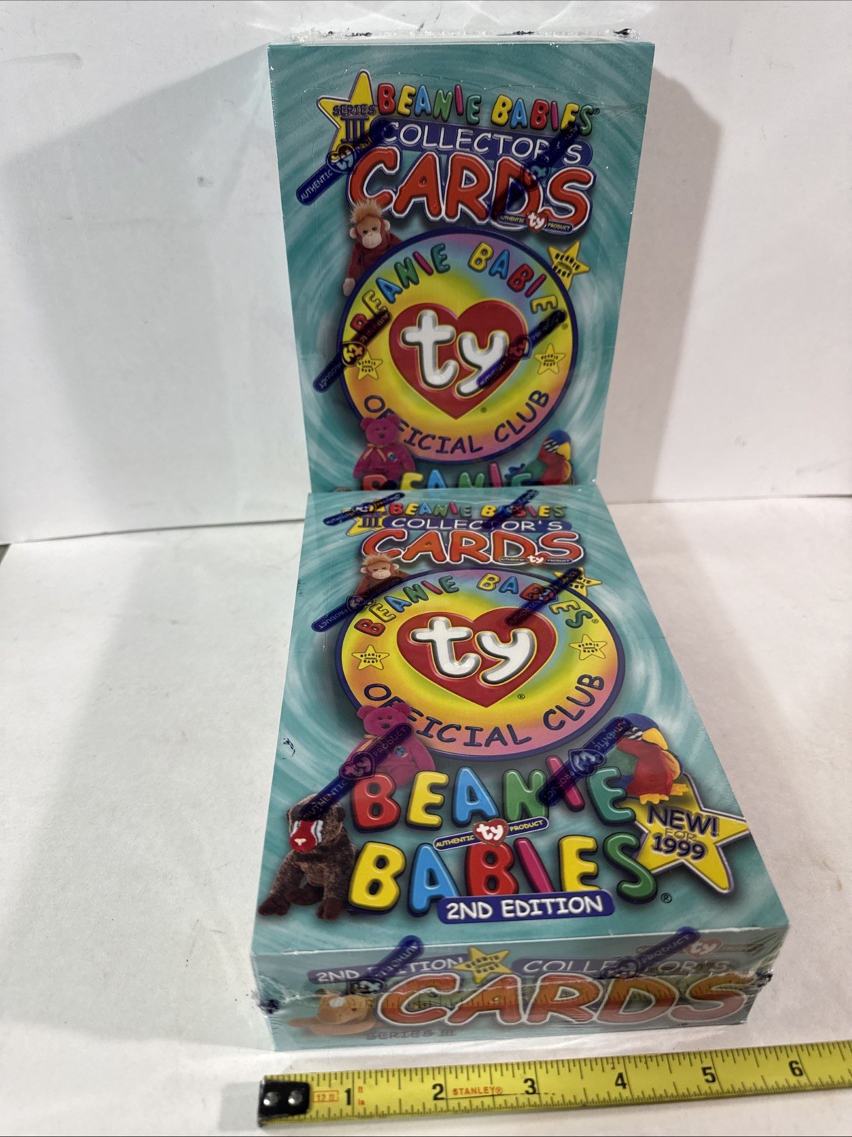 2 Sealed Boxes 1999 ty Beanie Babies Series III Cards 2nd Edition Official Club