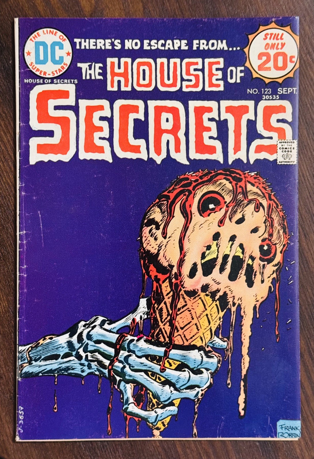 DC House Of Secrets #123 Bronze Horror Comics 1974 Frank Robbins Ice Cream Cover