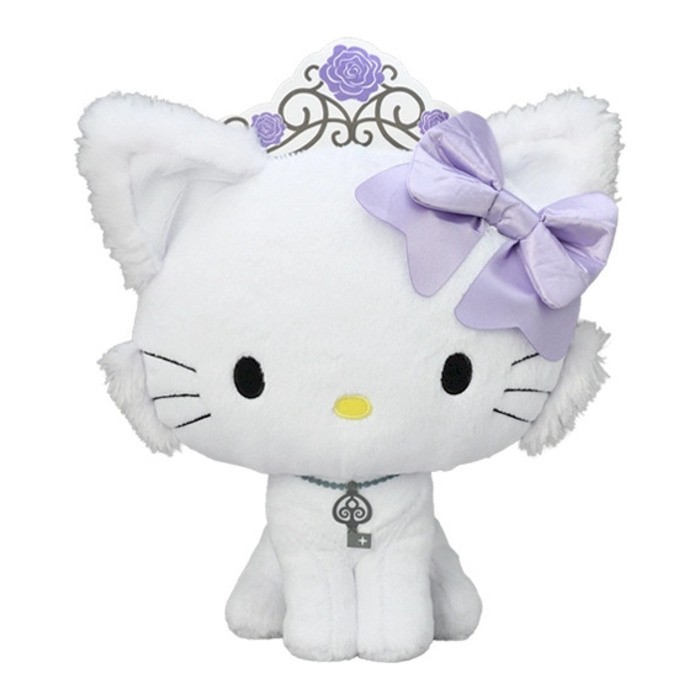 Sanrio Charmmy Kitty L Plush Purple Ribbon SEGA PSL