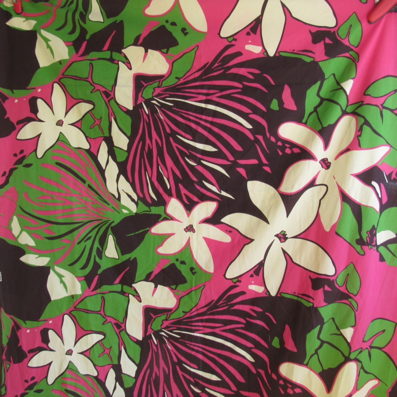 Vintage Tropical/Hawaiian/ Fabric/Yardage Very Large Graphic Print 2.33yds 46\ Vintage Tropical/Hawaiian/ Fabric/Yardage Very Large Graphic Print 2.33yds 46\