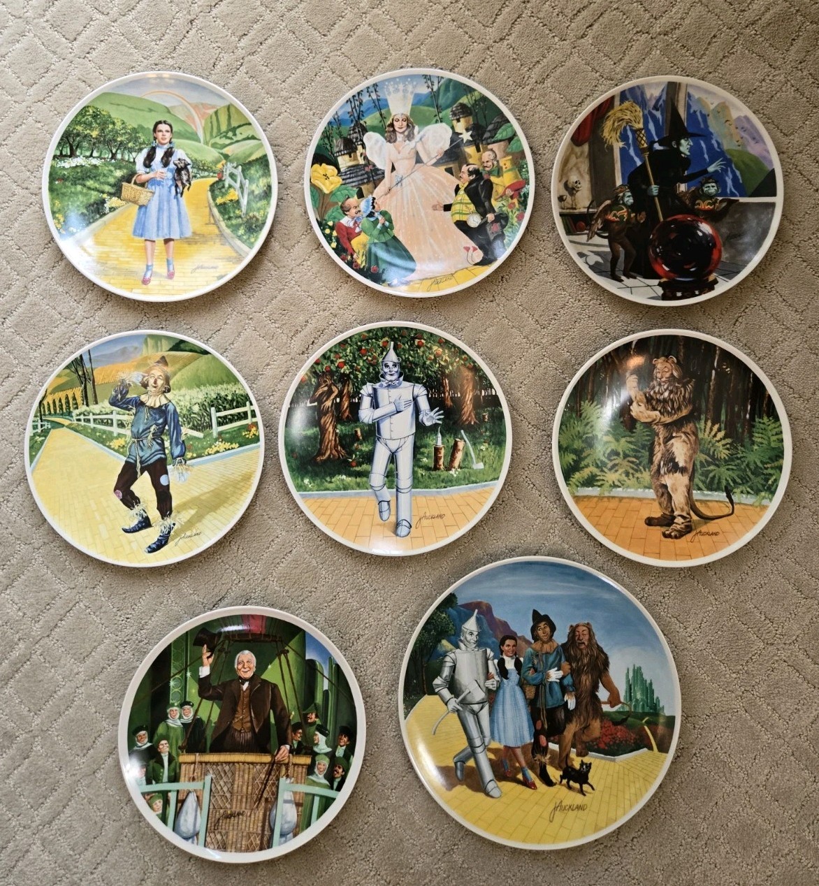 WIZARD OF OZ Collector Plates Complete Set 1977-1979 Knowles