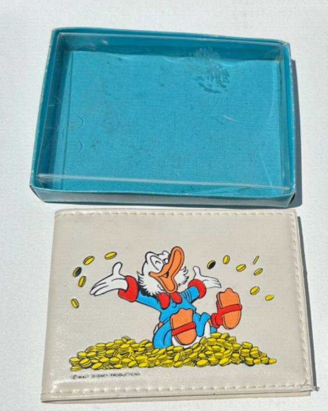Scrooge McDuck Vintage Walt Disney Productions Wallet / Billfold w/ Box